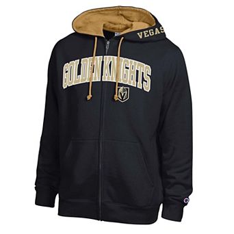Men's Champion Black Vegas Golden Knights Full-Zip Hoodie