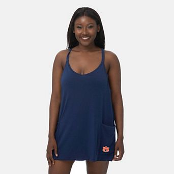 Women's ZooZatz Navy Auburn Tigers Active Pocketed Tri-Blend Skort Dress
