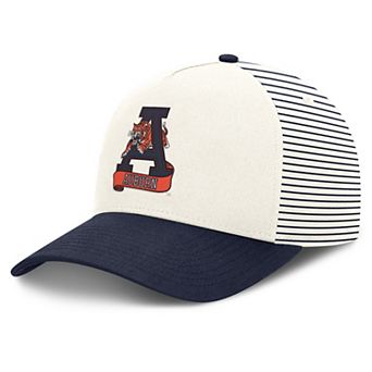 Unisex Nike White/Navy Auburn Tigers Vault Striped A-Frame Rise Adjustable Hat