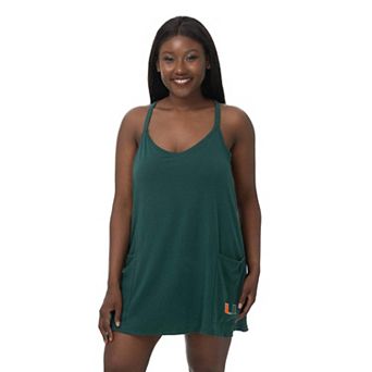 Women's ZooZatz Green Miami Hurricanes Active Pocketed Skort Dress