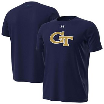 Men's Under Armour Navy Georgia Tech Yellow Jackets Core Tech Stretch T-Shirt