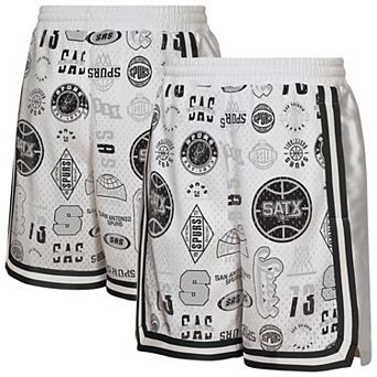 Youth Outerstuff White San Antonio Spurs Ball Hog Dazzle Basketball Short