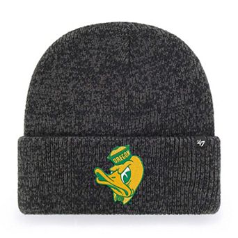 Unisex '47 Black Oregon Ducks Brain Freeze Cuff Knit Hat
