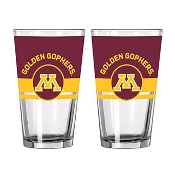 Logo Brands Minnesota Golden Gophers Two-Piece 16oz. Horizon Pint Glass Set