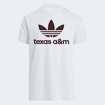 Men's adidas Originals White Texas A&M Aggies Trefoil University Originals T-Shirt