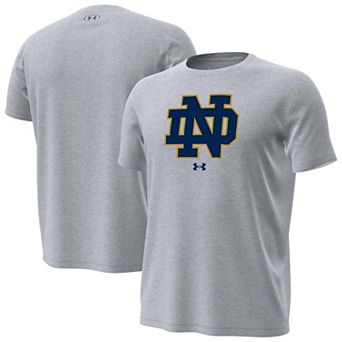 Men's Under Armour Gray Notre Dame Fighting Irish Core Tech Stretch T-Shirt
