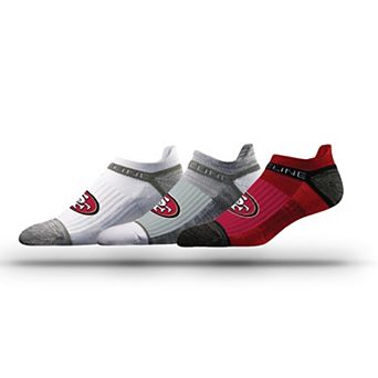 Unisex Strideline San Francisco 49ers Three-Pack Team Logo Ankle Socks Set