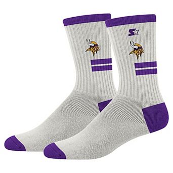 Unisex Starter Cream Minnesota Vikings Premiere Cushioned Crew Socks