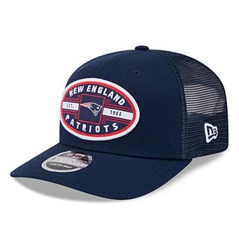 Men's New Era Navy New England Patriots Collegiate 9SEVENTY Trucker Hat