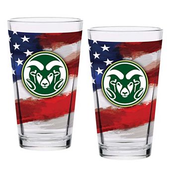 Colorado State Rams Two-Pack 16oz. Americana Pint Glass Set