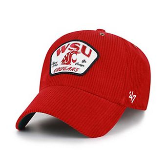 Unisex '47 Red Washington State Cougars Accordia Corduroy MVP Adjustable Hat
