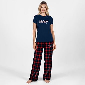 Women's Concepts Sport Navy New England Patriots Plus Size Highland Sleep Set
