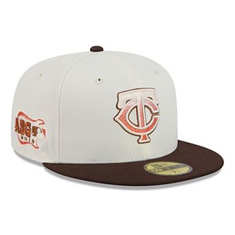 Men's New Era Natural/Brown Minnesota Twins Pumpkin Spice 59FIFTY Fitted Hat