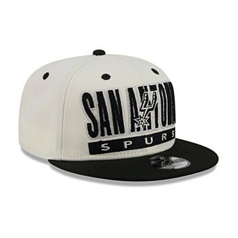 Youth New Era Cream/Black San Antonio Spurs Classic 9FIFTY Snapback Hat