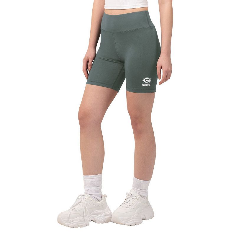 Women's Starter Green Green Bay Packers Biker Shorts,