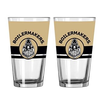 Logo Brands Purdue Boilermakers Two-Piece 16oz. Horizon Pint Glass Set