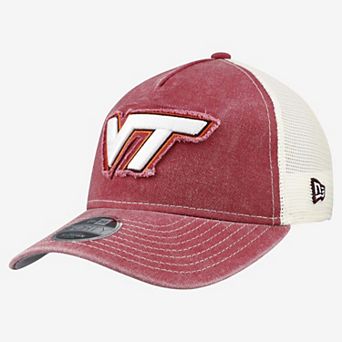 Youth New Era Maroon Virginia Tech Hokies Retro A-Frame M-Crown Adjustable Trucker Hat