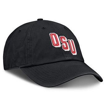 Men's Nike Black Ohio State Buckeyes Legacy Letter & Mascot Club Adjustable Hat