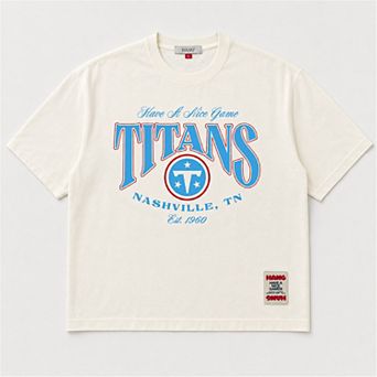Unisex HANG Cream Tennessee Titans Heritage T-Shirt