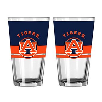 Logo Brands Auburn Tigers Two-Piece 16oz. Horizon Pint Glass Set