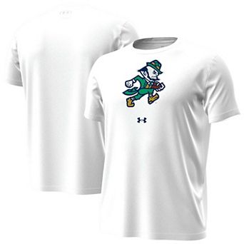 Men's Under Armour White Notre Dame Fighting Irish Core Tech Stretch T-Shirt