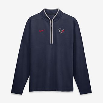 Men's Nike Navy Houston Texans Dri-FIT Victory Half-Zip Pullover