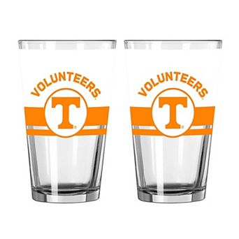 Logo Brands Tennessee Volunteers Two-Piece 16oz. Horizon Pint Glass Set