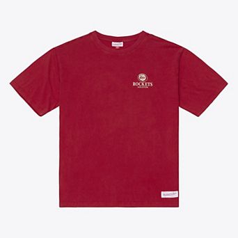 Men's Mitchell & Ness Red Houston Rockets Core Essentials T-Shirt
