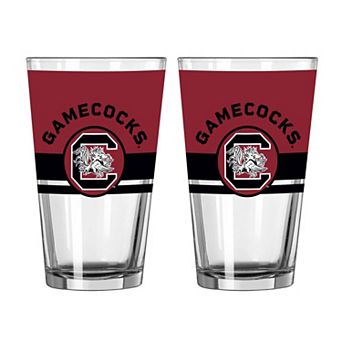 Logo Brands South Carolina Gamecocks Two-Piece 16oz. Horizon Pint Glass Set