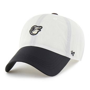 Unisex '47 White/Black Baltimore Orioles Modernia Clean Up Adjustable Hat