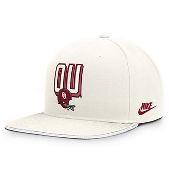 Men's Nike White Oklahoma Sooners Legacy Letter & Mascot Pro Snapback Hat
