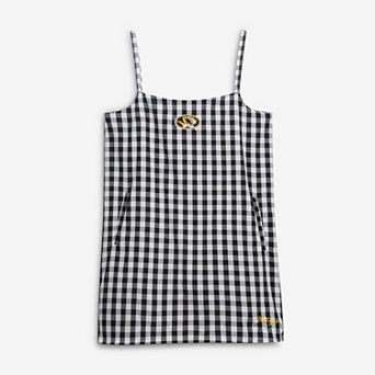 Women's Gameday Social Black Missouri Tigers Gingham Skort Dress