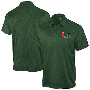 Men's Antigua Green Miami Hurricanes Lush Polo