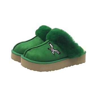 Unisex FABGATING by Cuce Kelly Green Philadelphia Eagles Team Color Slipper Boots
