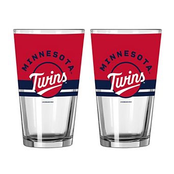 Logo Brands Minnesota Twins Two-Piece 16oz. Horizon Pint Glass Set