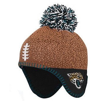 Infant Outerstuff Brown Jacksonville Jaguars Football Head Knit Hat