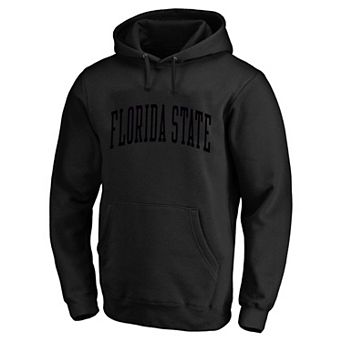 Men's Profile Black Florida State Seminoles Tonal Hoodie
