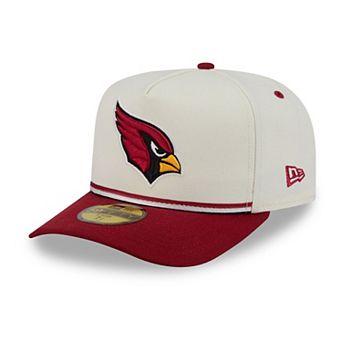 Men's New Era Cream/Cardinal Arizona Cardinals Vintage A-Frame 59FIFTY Fitted Hat
