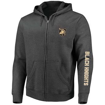 Men's Profile Heather Charcoal Army Black Knights Big & Tall Full-Zip Hoodie