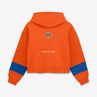 Women's Fanatics New York Knicks Orange Beat Records Fleece Hoodie