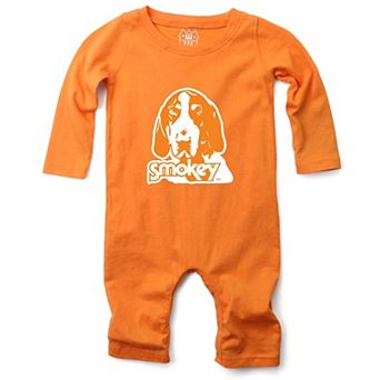 Infant Wes & Willy Tennessee Orange Tennessee Volunteers Long Sleeve Romper