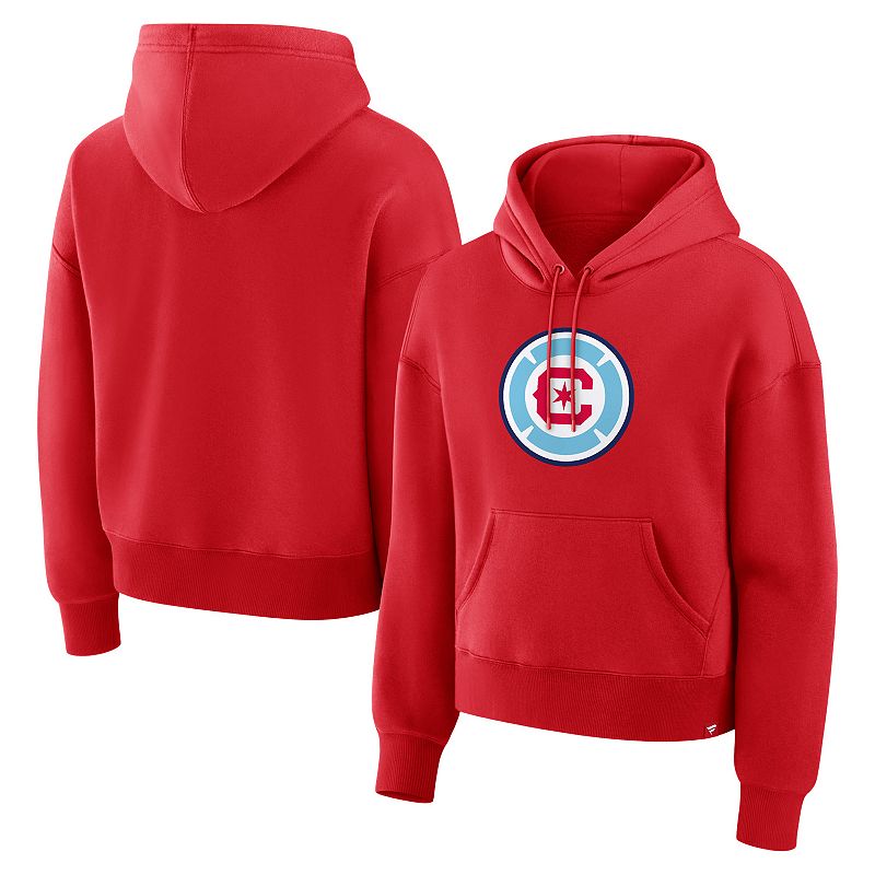 Women's Fanatics Red Chicago Fire Legacy Fleece Hoodie, Size: Large, Cfs Red
