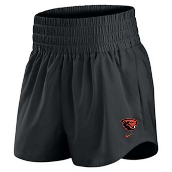 Women's Nike Black Oregon State Beavers Ultra Dri-FIT High-Rise Shorts