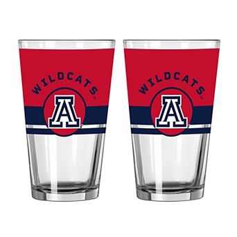 Logo Brands Arizona Wildcats Two-Piece 16oz. Horizon Pint Glass Set
