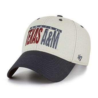 Unisex '47 Gray/Black Texas A&M Aggies Half Block Text MVP Adjustable Hat