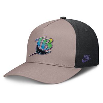 Men's Nike Light Brown/Black Tampa Bay Rays Cooperstown Rise A-Frame Adjustable Hat