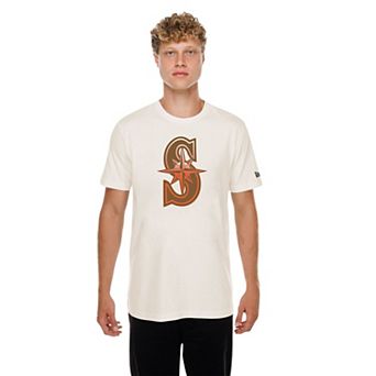 Men's New Era Natural Seattle Mariners Pumpkin Spice T-Shirt