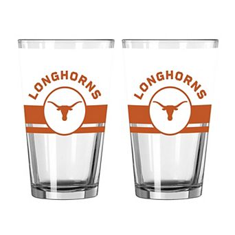 Logo Brands Texas Longhorns Two-Piece 16oz. Horizon Pint Glass Set