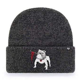 Unisex '47 Black Georgia Bulldogs Brain Freeze Cuff Knit Hat