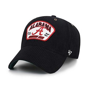 Unisex '47 Black Alabama Crimson Tide Accordia Corduroy MVP Adjustable Hat